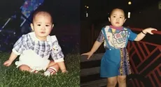 Left: 7 months old, still drooling | Right: 3 years old, Chinatown, Boston