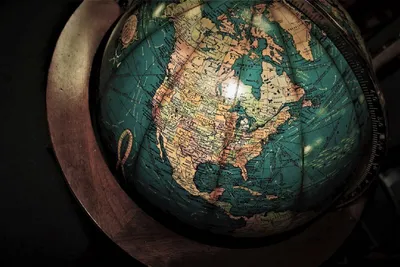 Image of a Globe on a Table