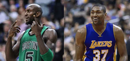 Kevin Garnett and Metta World Peace/Ron Artest
