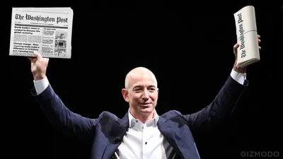Jeff Bezos & The Washington Post, courtesy of Gizmodo
